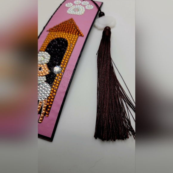 Poodle Bookmark Pink Diamond Painted - Picture 6 of 6